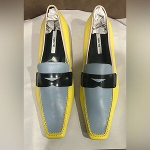 YUUL YIE IVY LOAFER IN COLORBLOCK LEMON + SMOKEY BLUE